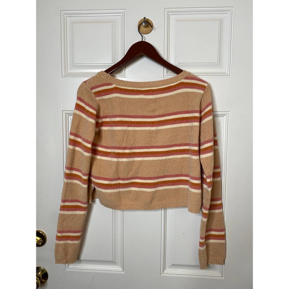 L*Space Sun Seeker Pullover Striped Sweater Small - Picture 6 of 6